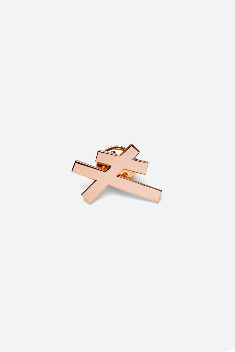 VLS Motif Pin Badge - Rose Gold VLS Motif Pin Badge - Rose Gold